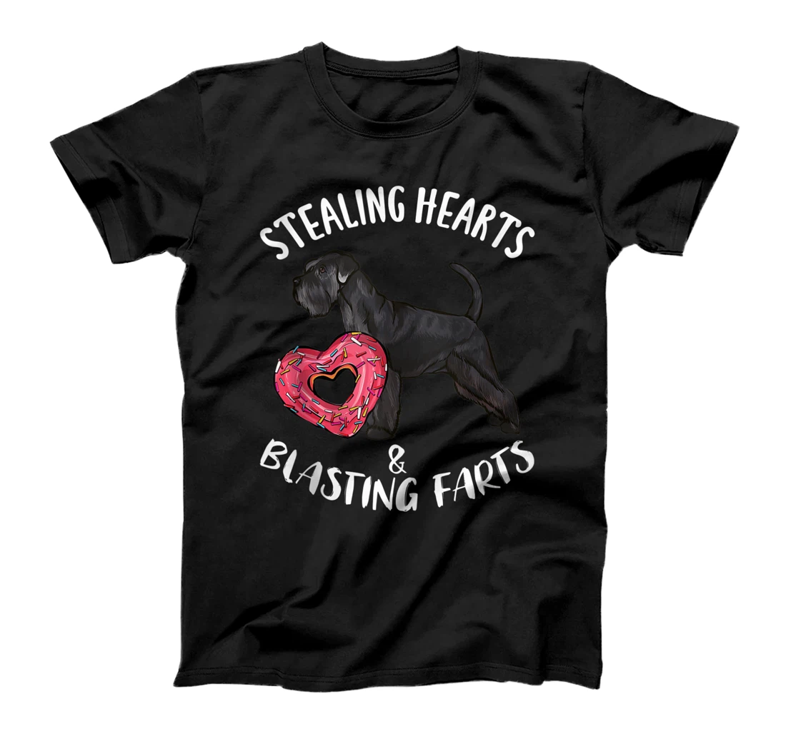 Stealing Hearts Blasting Farts Standard Schnauzer Valentines T-Shirt, Women T-Shirt