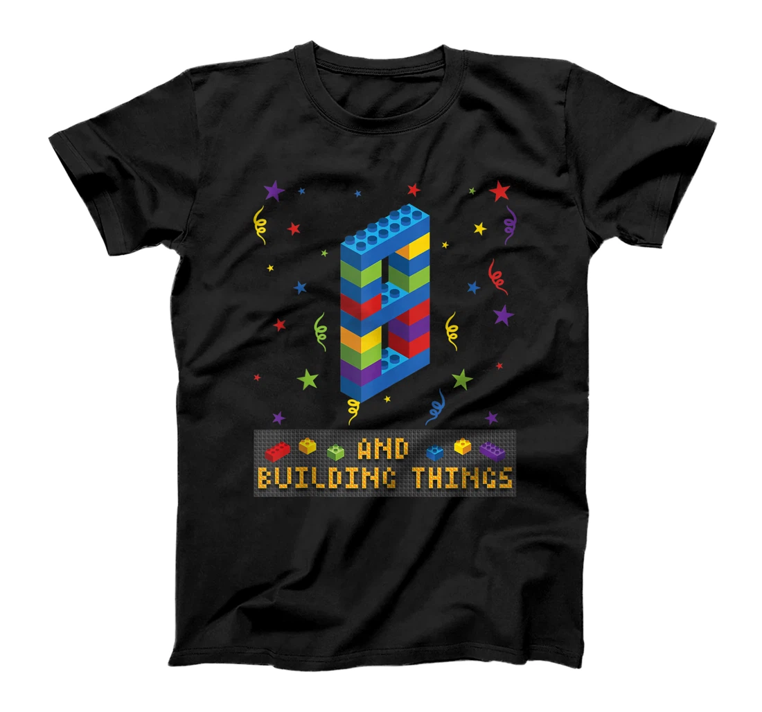 8 and Building Things Bricks Builder Party Eight Year Old T-Shirt, Women T-Shirt