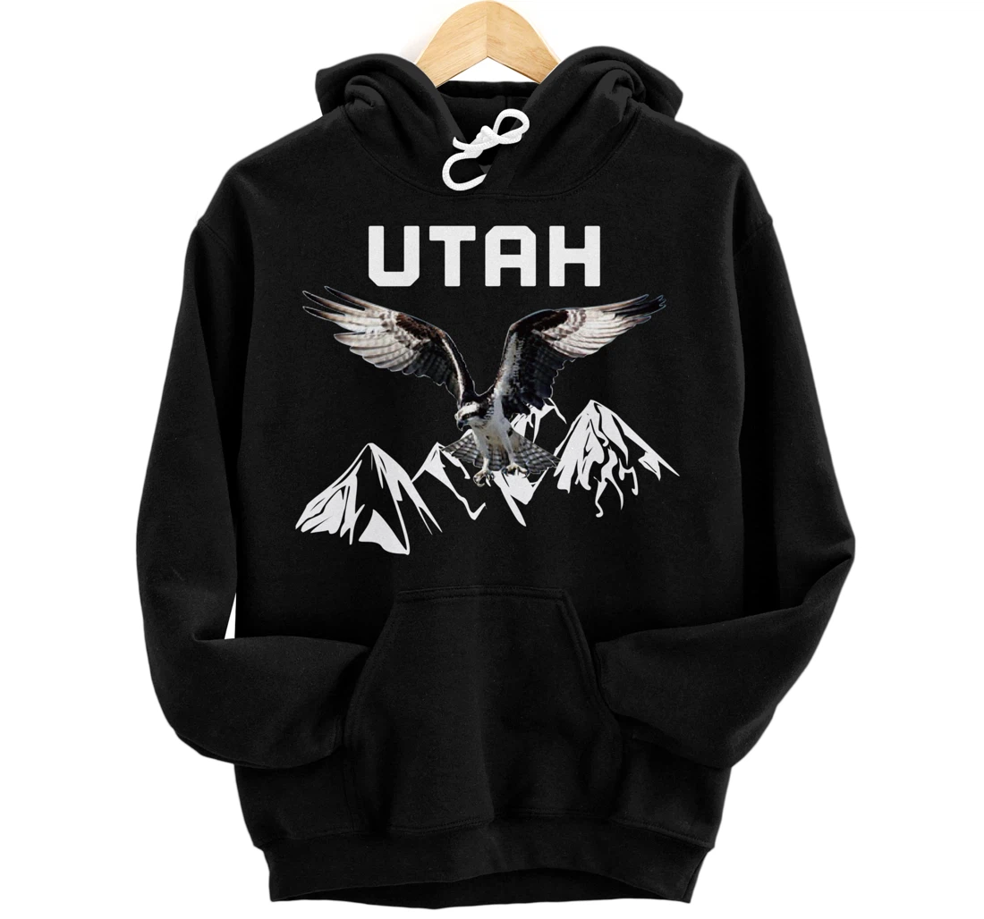 Personalized Utah rocky mountains eagle souvenir Pullover Hoodie
