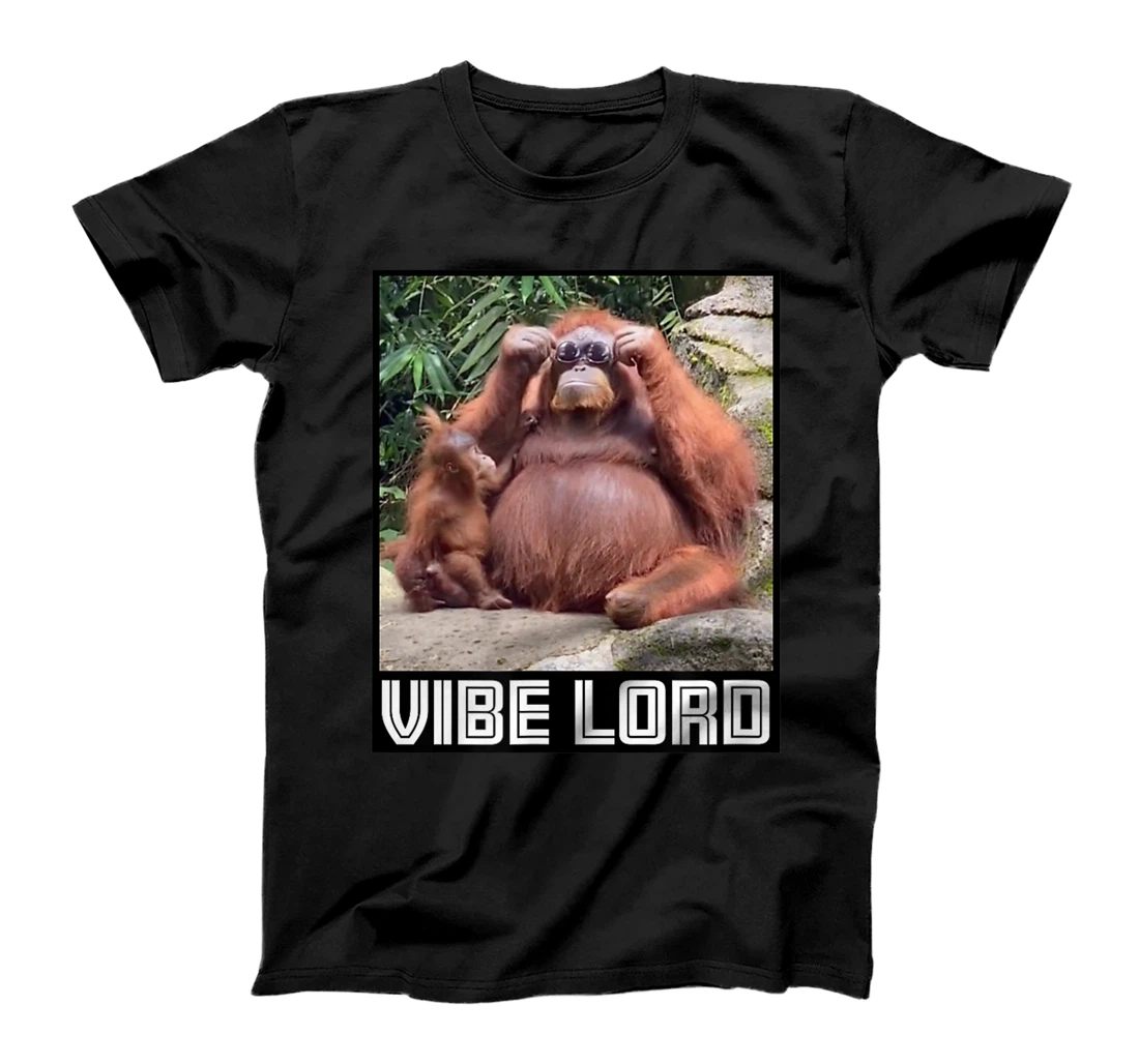 Personalized Orangutan with Sunglasses Funny Vibe Meme T-Shirt, Women T-Shirt