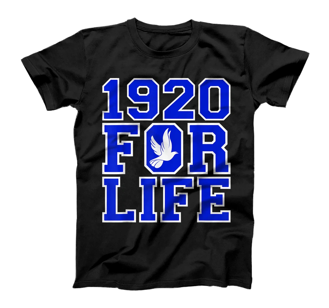 Women Zeta-1920 For Life Dove Pearls Phi-Beta T-Shirt, Women T-Shirt