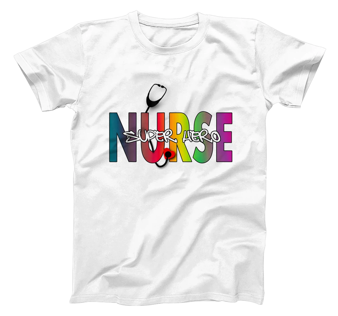 Personalized Super Nurse Love Heart Check T-Shirt, Women T-Shirt