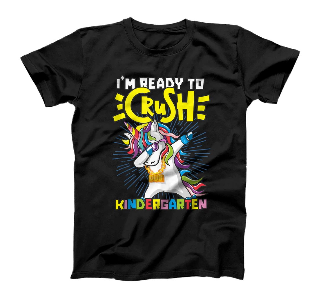 Crush Kindergarten Unicorn Back To School Dabbing for Girls T-Shirt, Women T-Shirt