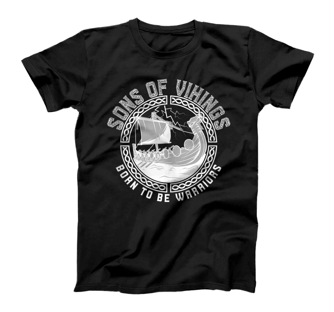 Sons of Vikings Born to be Warriors Viking Odin Mythologie T-Shirt, Women T-Shirt