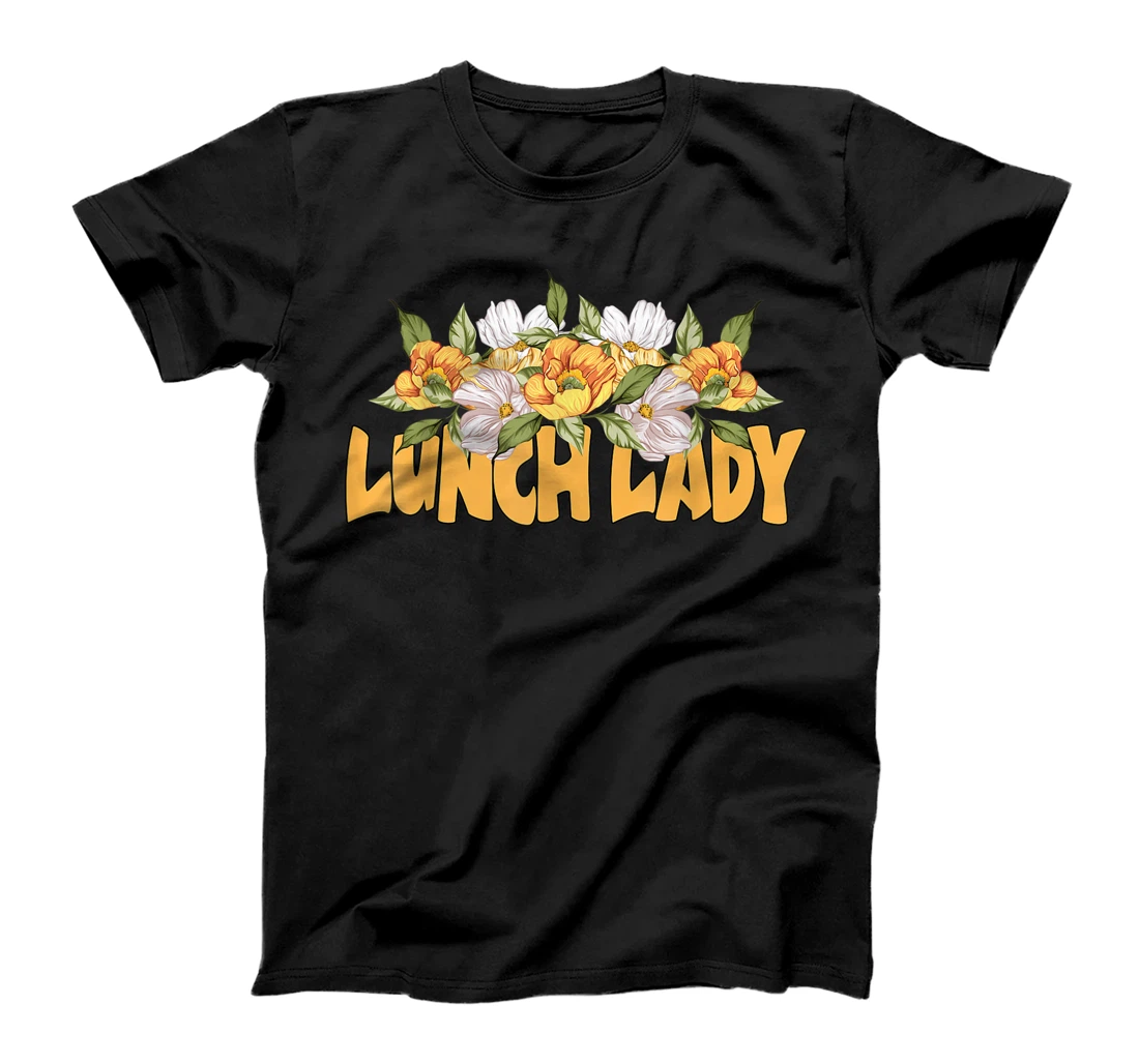 School Lunch Lady Sunflowers T-Shirt, Women T-Shirt