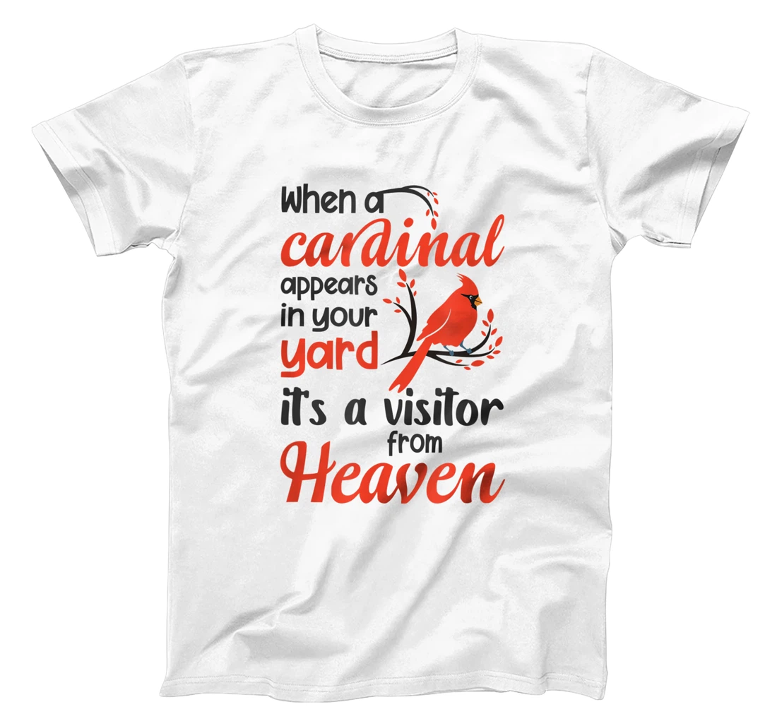 Personalized Cardinal Heaven Quote T-Shirt, Kid T-Shirt and Women T-Shirt