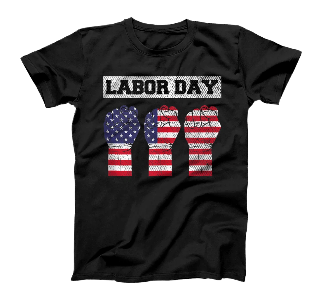 Labor Union Strong Skilled Labor American Flag T-Shirt, Women T-Shirt