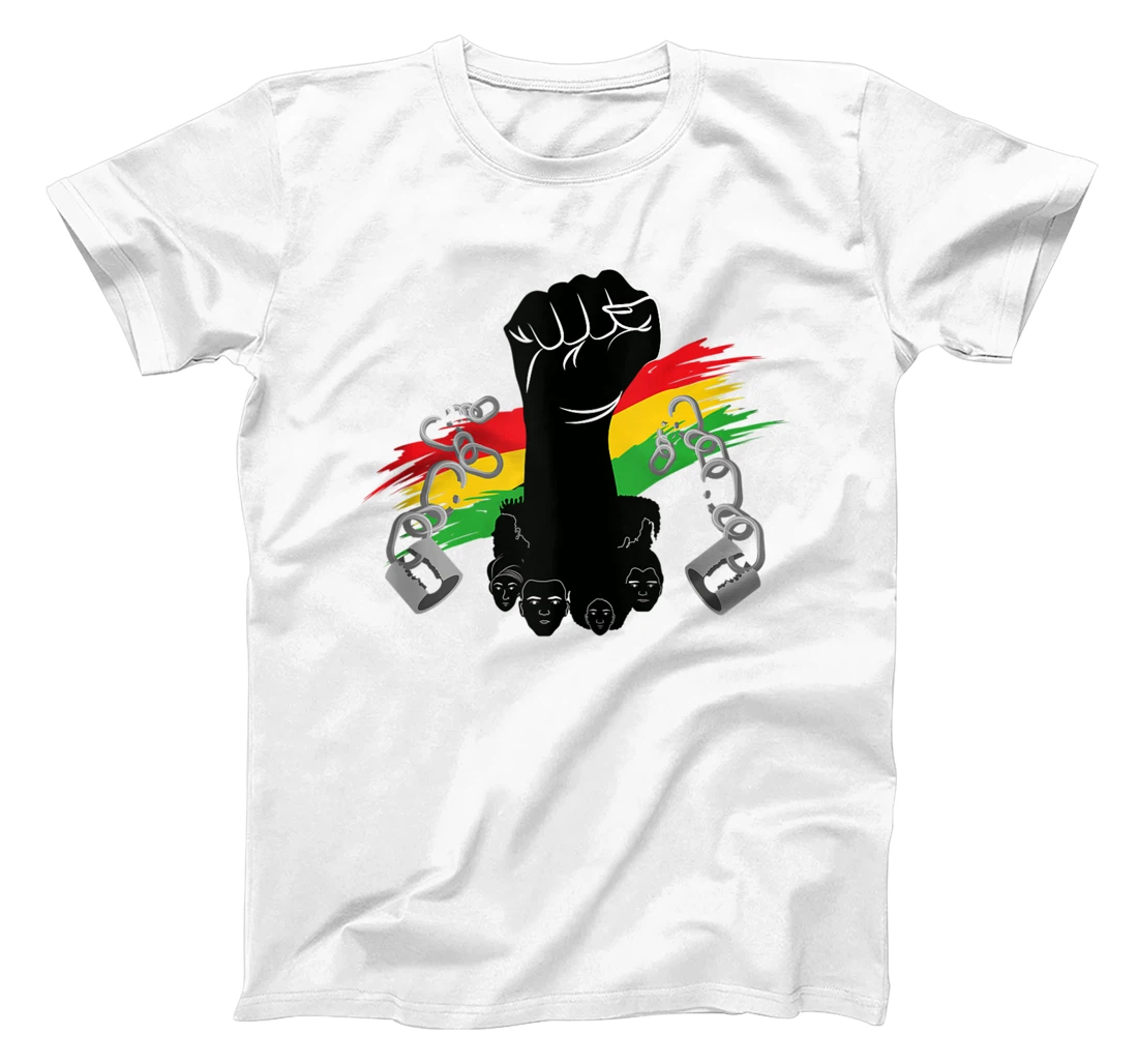 Free Juneteenth My Ancestors Black African Flag Pride T-Shirt, Women T-Shirt