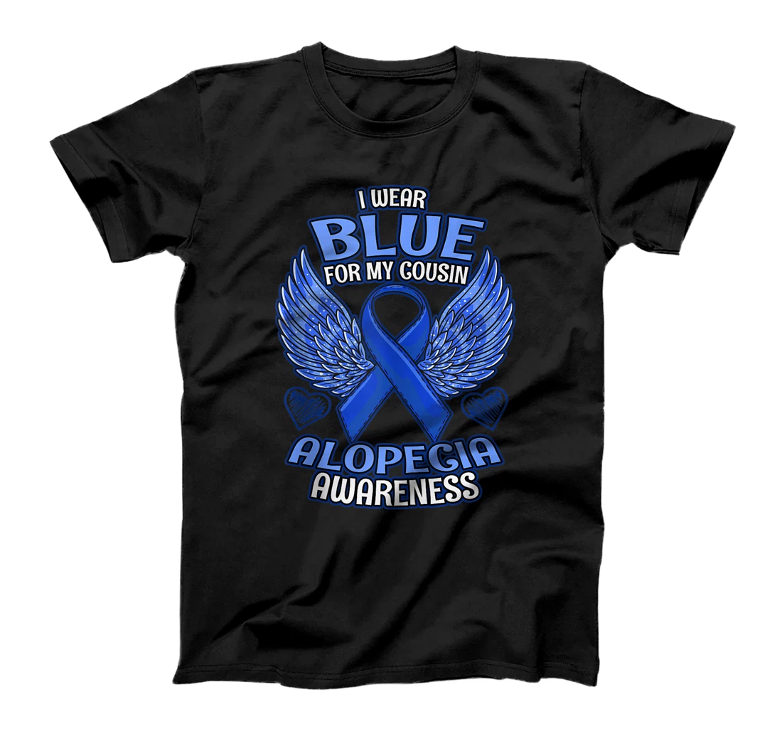 Alopecia Awareness Cousin Support Ribbon T-Shirt, Women T-Shirt