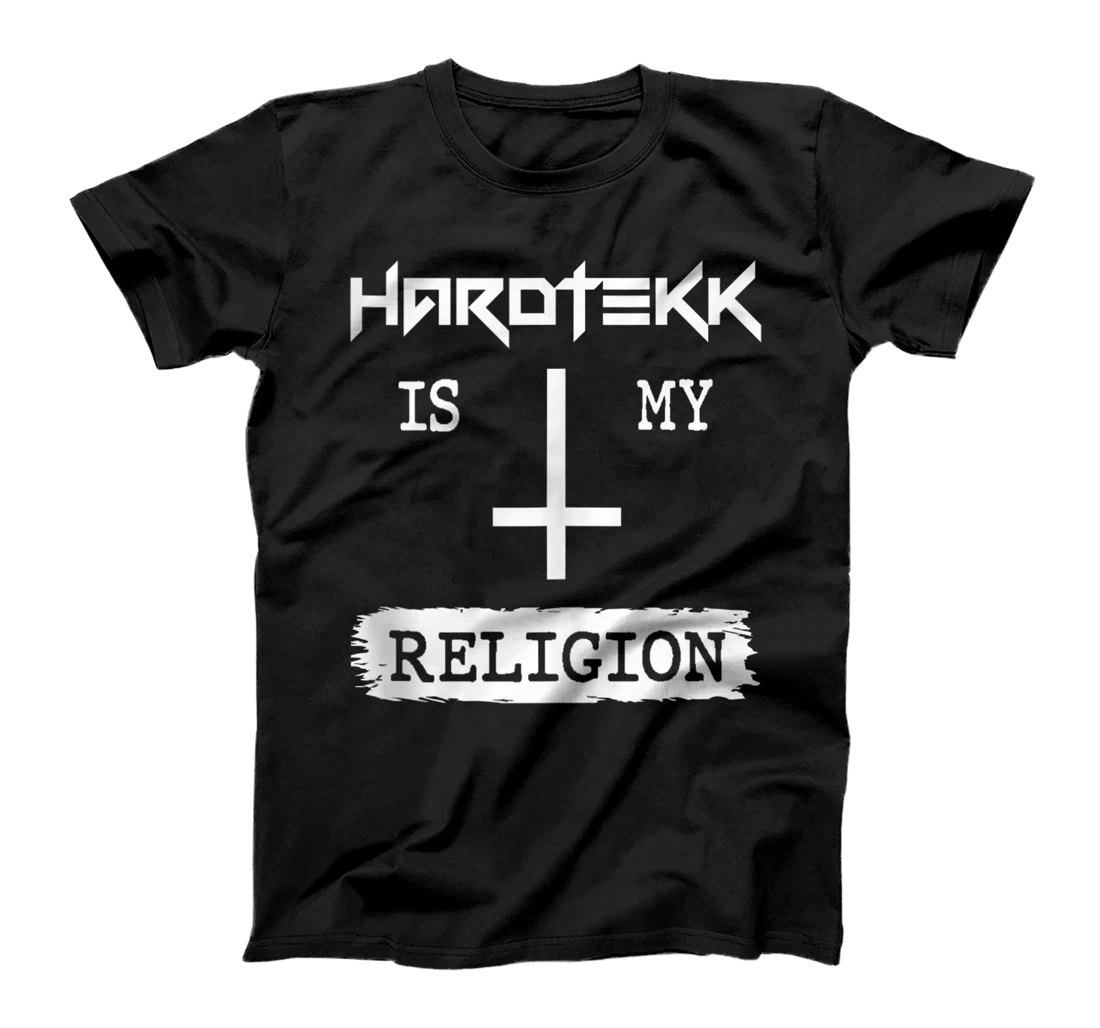 Hardtekk Is My Religion With Jesus Christ Sign T-Shirt, Women T-Shirt