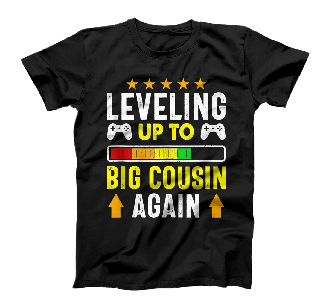 Vintage Leveling Up To Big Cousin Again Funny Cousin Again T-Shirt, Women T-Shirt