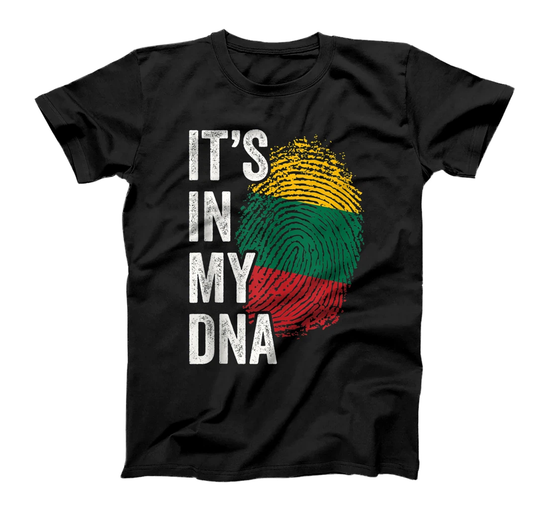 ITS IN MY DNA Lithuania Flag Lithuanian Roots Pride Genetic T-Shirt, Women T-Shirt