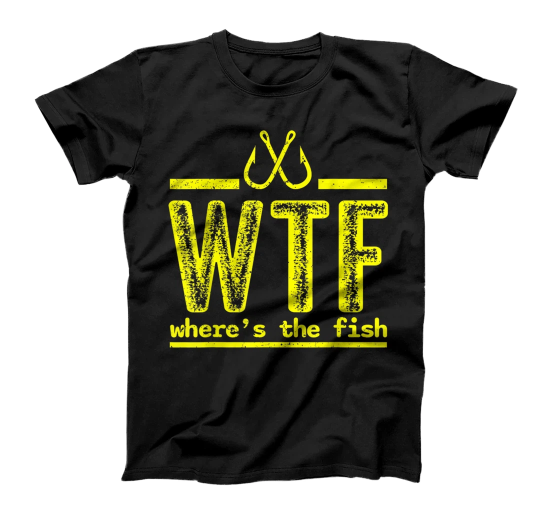 Personalized Funny Fisher WTF Where's The Fish T-Shirt, Women T-Shirt