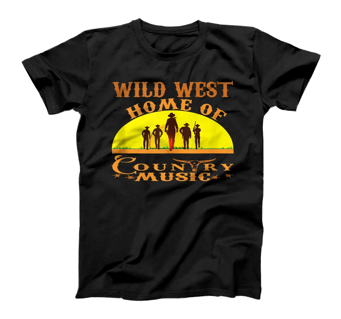 Personalized Country Music Home of Cowboys western Wild West T-Shirt, Women T-Shirt