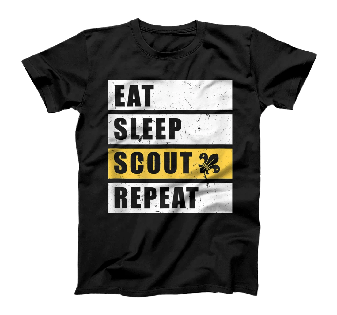 Personalized Eat Sleep Scout Repeat / scout-leader, troop, camping Design T-Shirt, Women T-Shirt