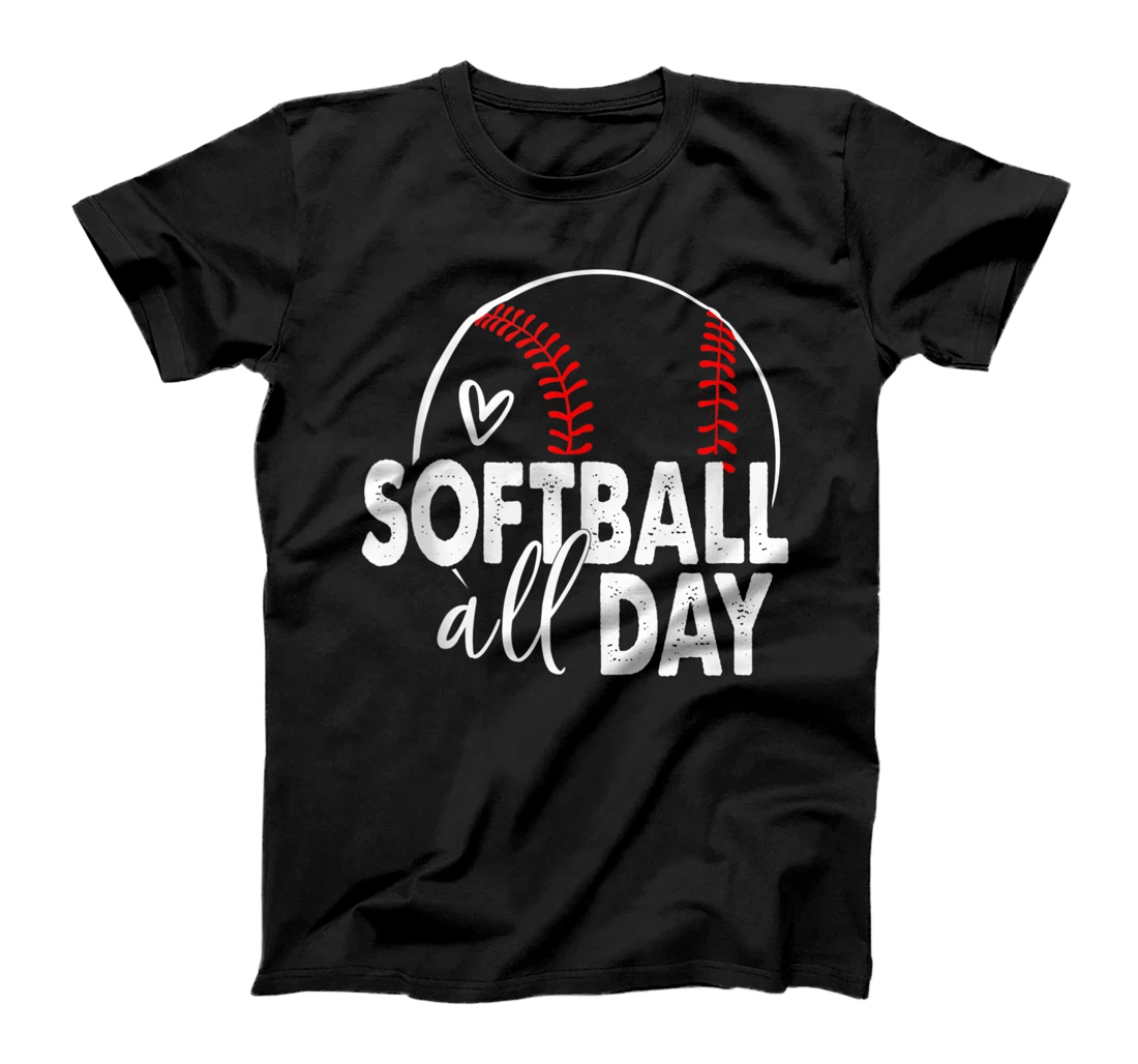 Personalized Softball Player Teen Girls Women Men Softball Lover T-Shirt, Women T-Shirt