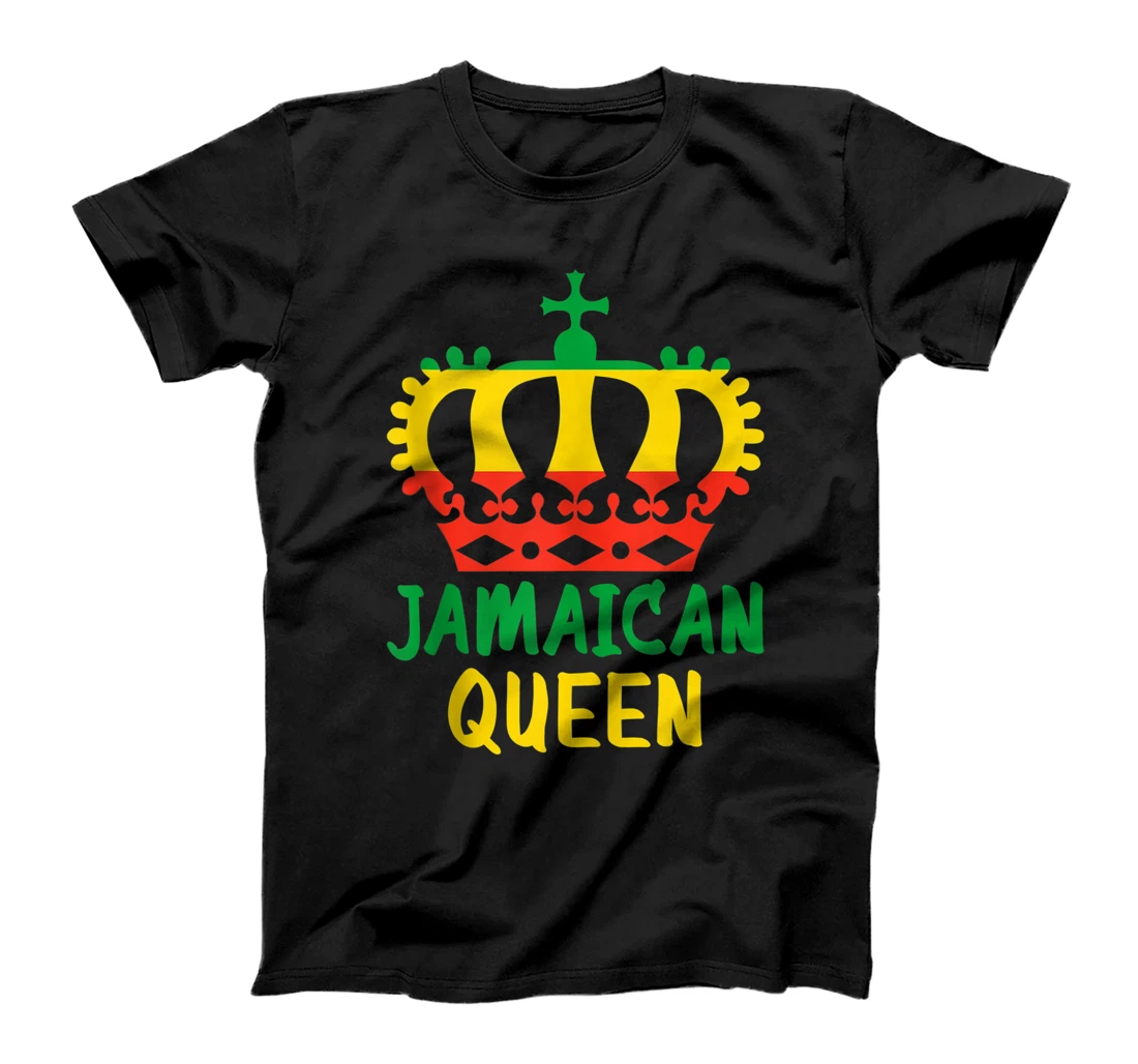 Personalized Jamaican Queen Proud Jamaica Women Vintage Jamaica Flag T-Shirt, Women T-Shirt