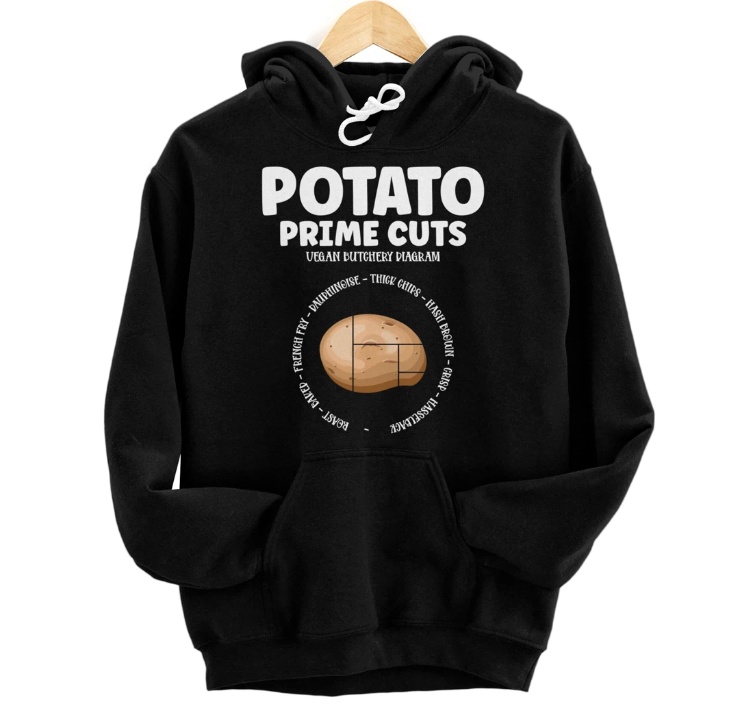 Personalized Potato Vegan Butcher For Vegetarian Plant Lover Pullover Hoodie