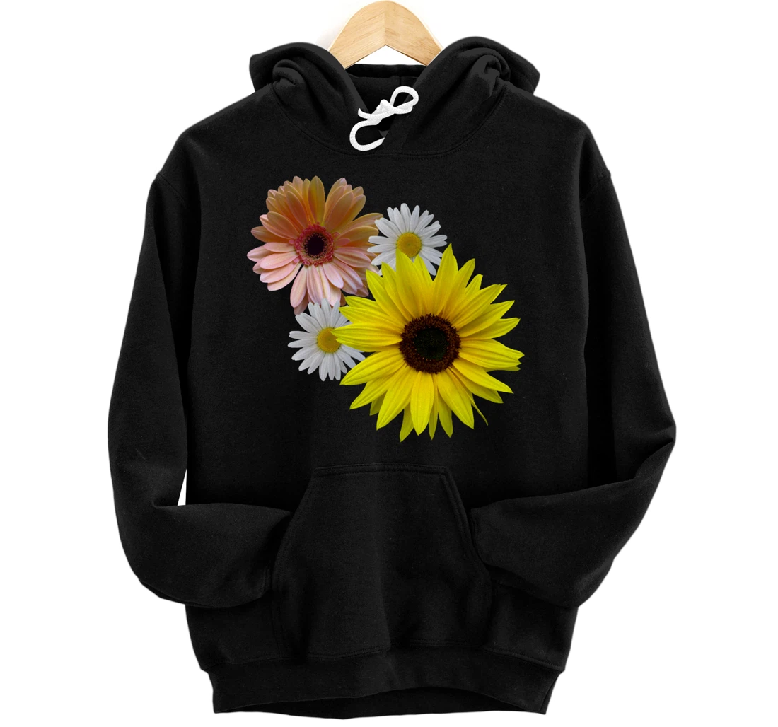 Personalized sunflower gerbera flower daisy gerberas bloom daisies floral Pullover Hoodie