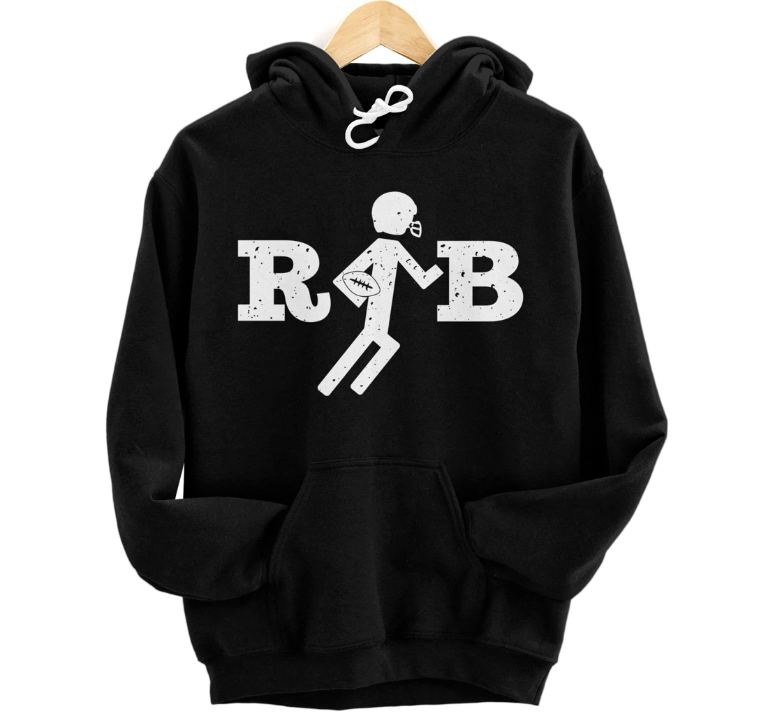 Personalized RB Running back pictogram American Football Running Back Pullover Hoodie