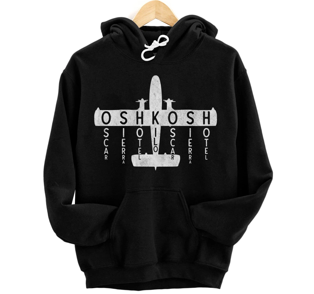 Phonetic Alphabet Oshkosh Wisconsin Airport Taxiway Sign Pullover Hoodie