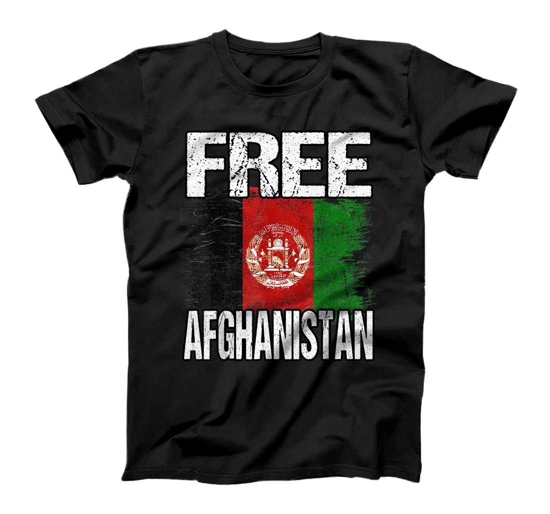 Personalized Free Afghanistan Free Kabul Flag T-Shirt, Women T-Shirt