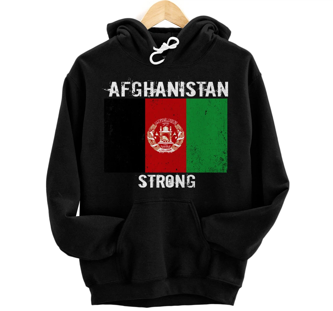 Personalized Afghanistan Strong Afghan Flag Free Freedom Lion Vintage Pullover Hoodie