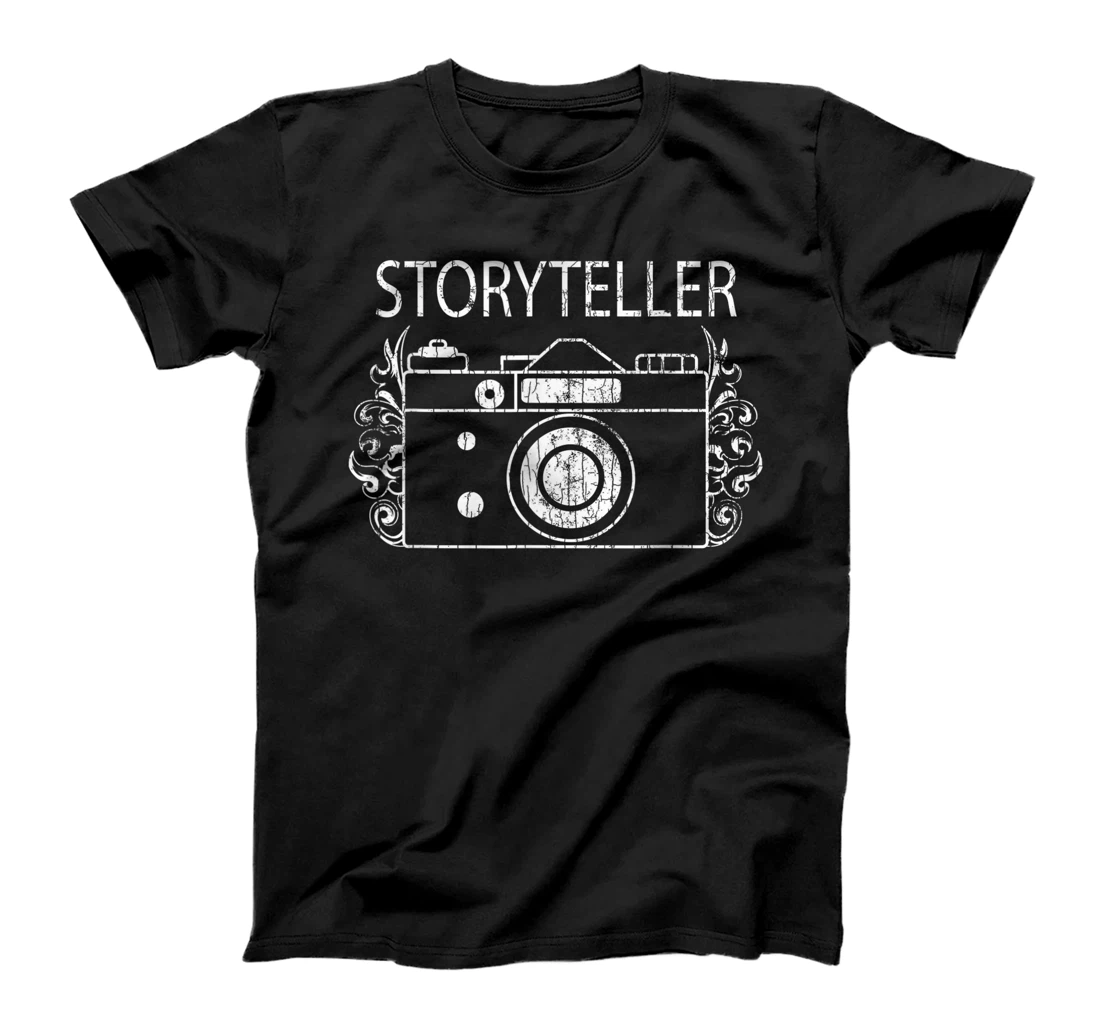 Personalized Storyteller Funny Photographer Photography Camera Graphic T-Shirt, Kid T-Shirt and Women T-Shirt