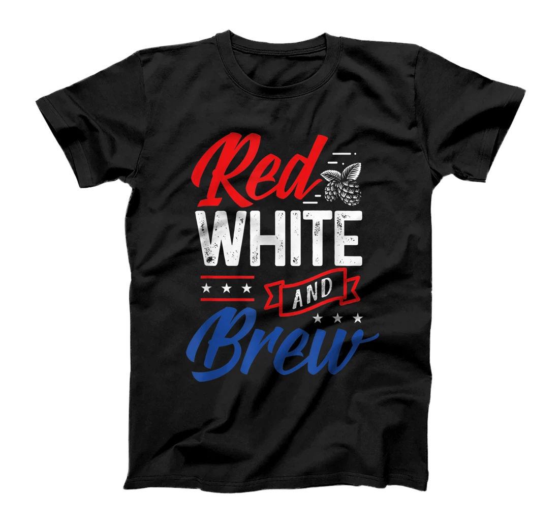 Personalized Red, White & Brew T-Shirt, Women T-Shirt