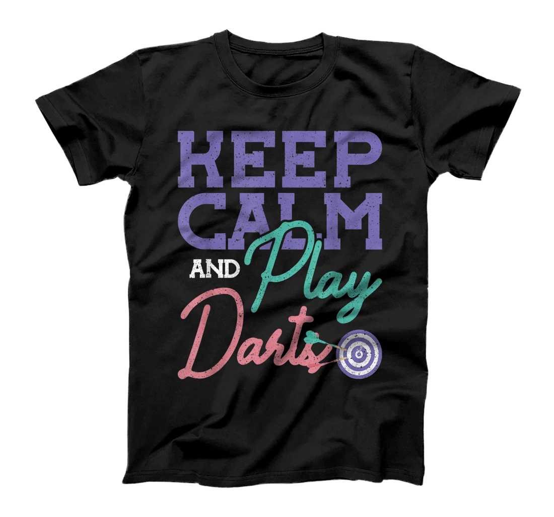 Dartboard Keep Calm and play Darts Darts T-Shirt, Women T-Shirt