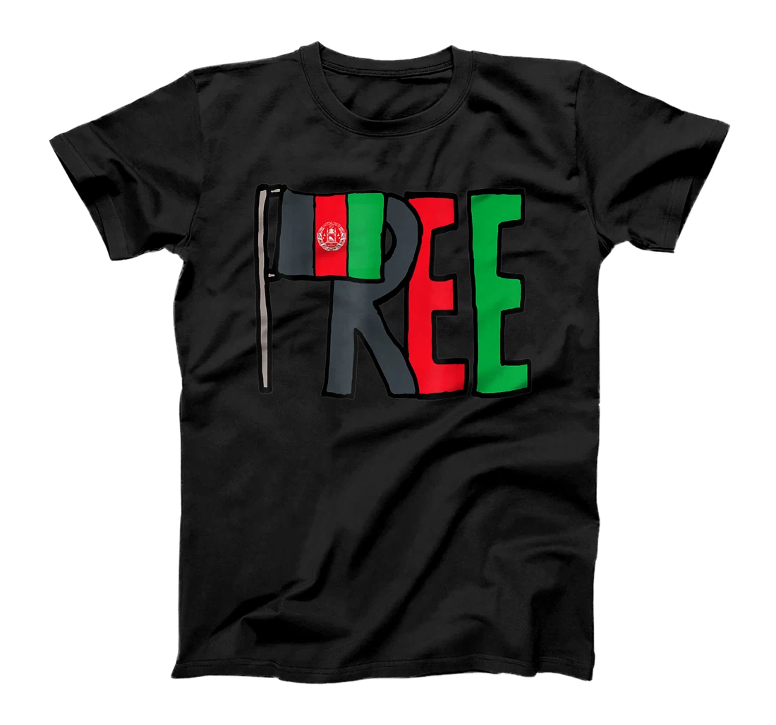 Free Afghanistan Flag T-Shirt, Women T-Shirt