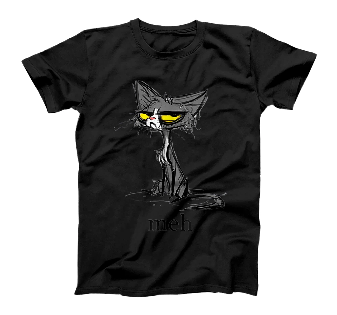 Funny Meh Cat Gift for Cat Lovers T-Shirt, Kid T-Shirt and Women T-Shirt