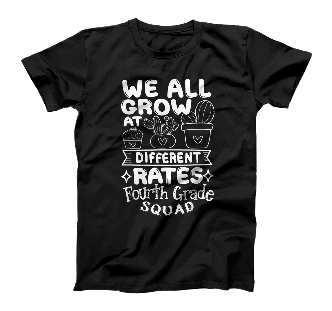 We All Grow 4th Fourth Grade Teacher Team T-Shirt, Kid T-Shirt and Women T-Shirt