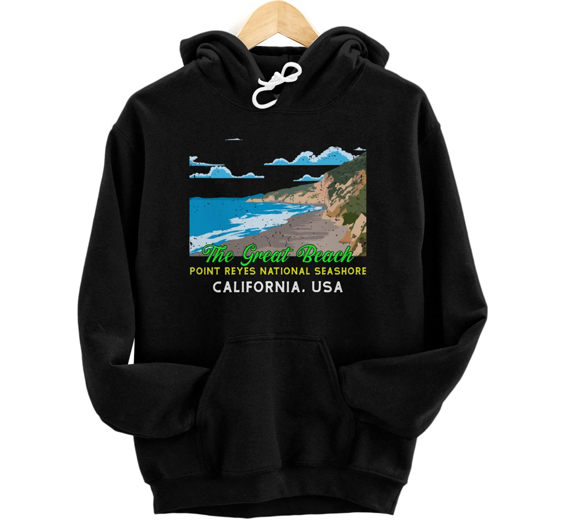 Personalized California - The Great Beach Point Reyes National Seashore Pullover Hoodie