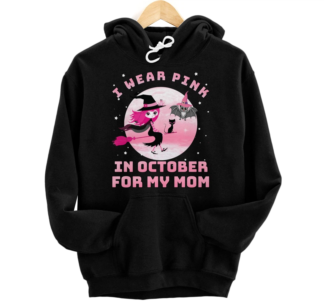 Personalized We wear pink in October witches moon Pullover Hoodie