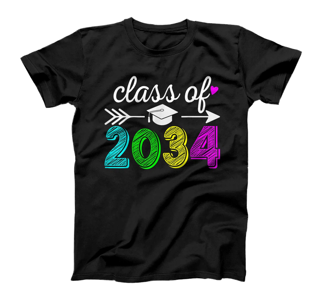 Class Of 2034 Grow With Me Hello Kindergarten Back To School T-Shirt, Kid T-Shirt and Women T-Shirt