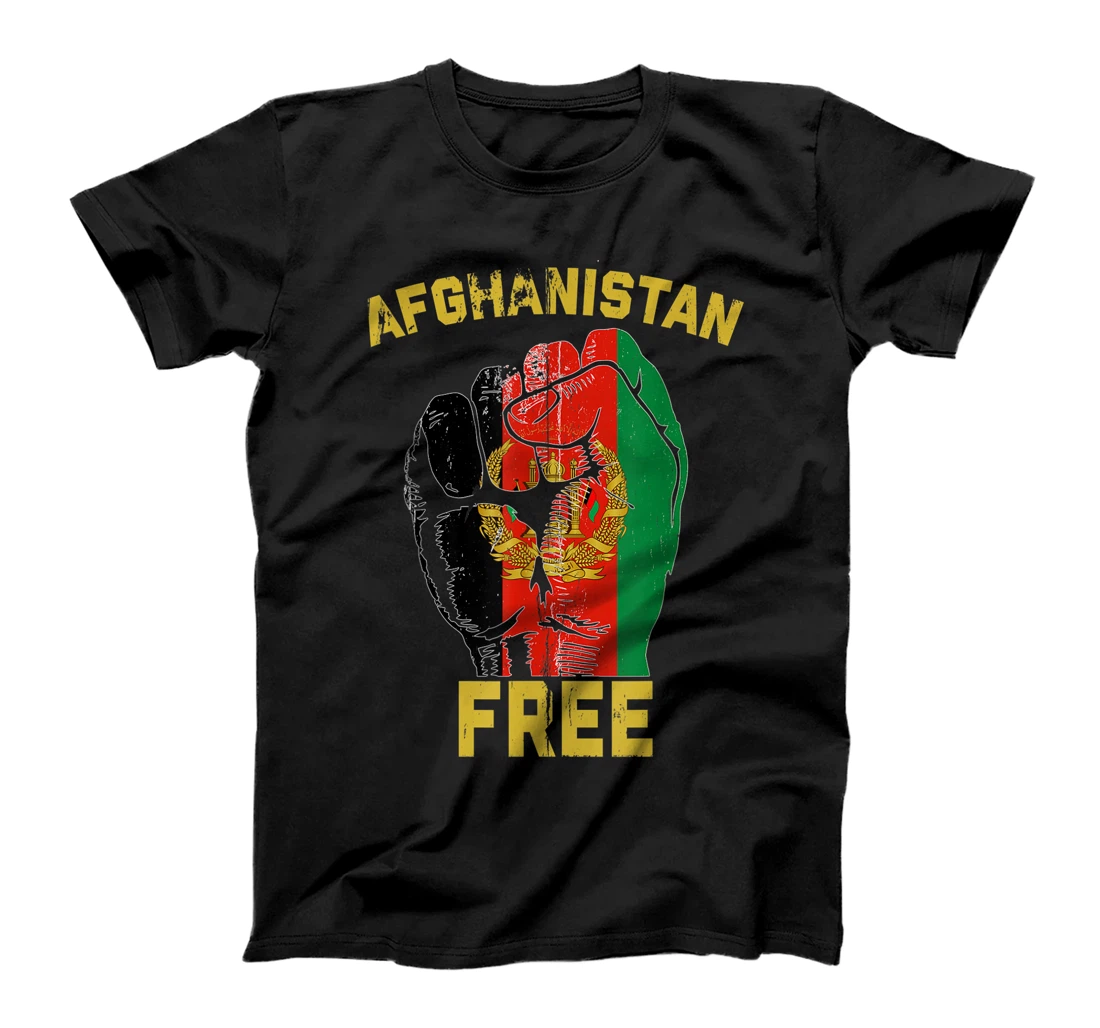 Vintage Free Afghanistan Afghan Flag Veteran Support T-Shirt, Kid T-Shirt and Women T-Shirt