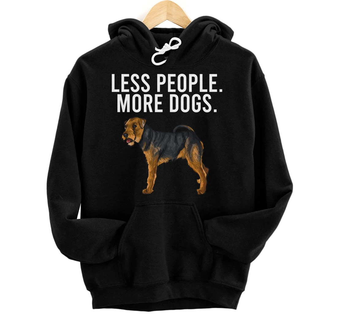 Personalized Less People More Dogs Welsh Terrier Funny Introvert Pullover Hoodie