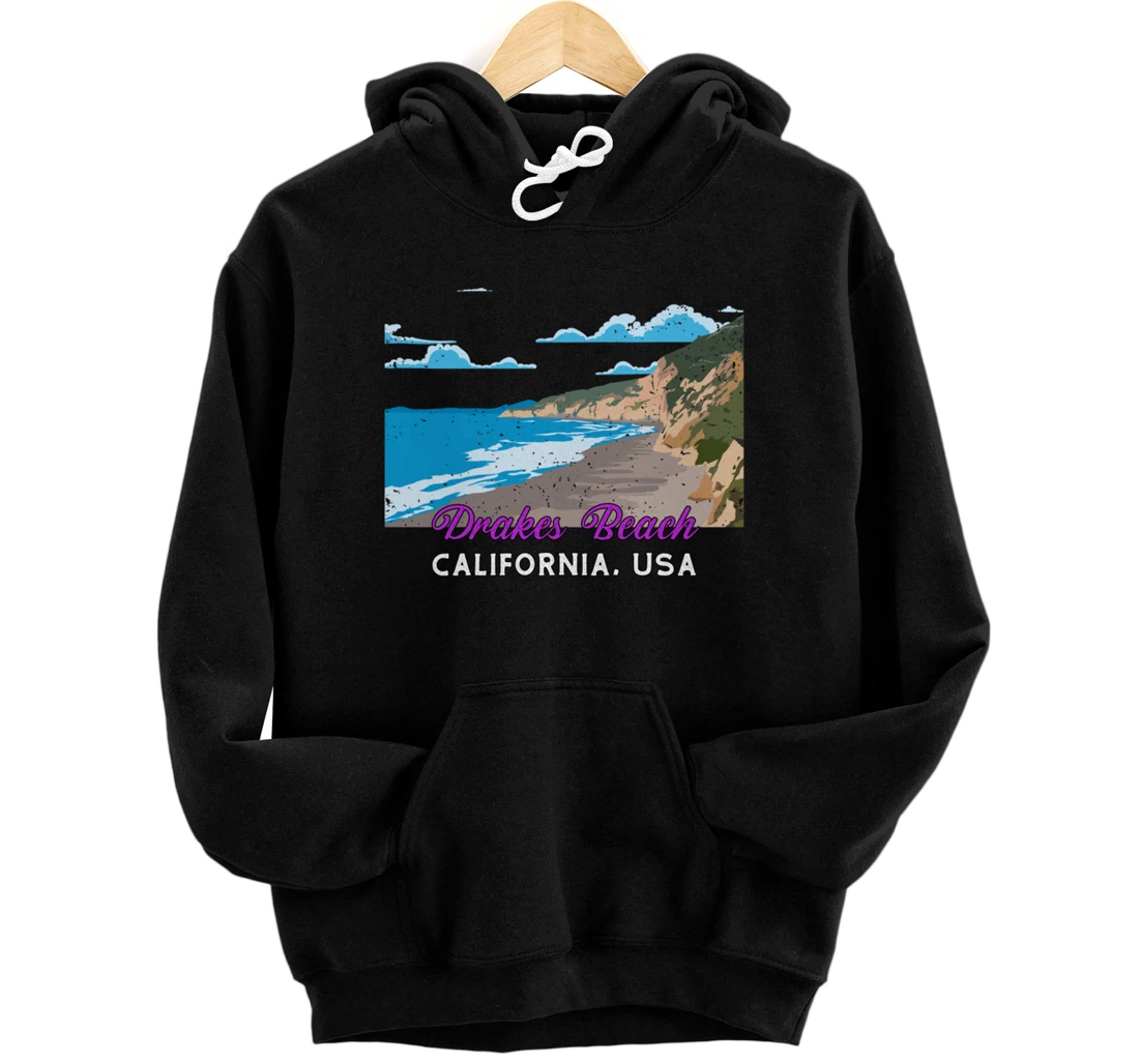 Personalized USA California - Drakes Beach Pullover Hoodie