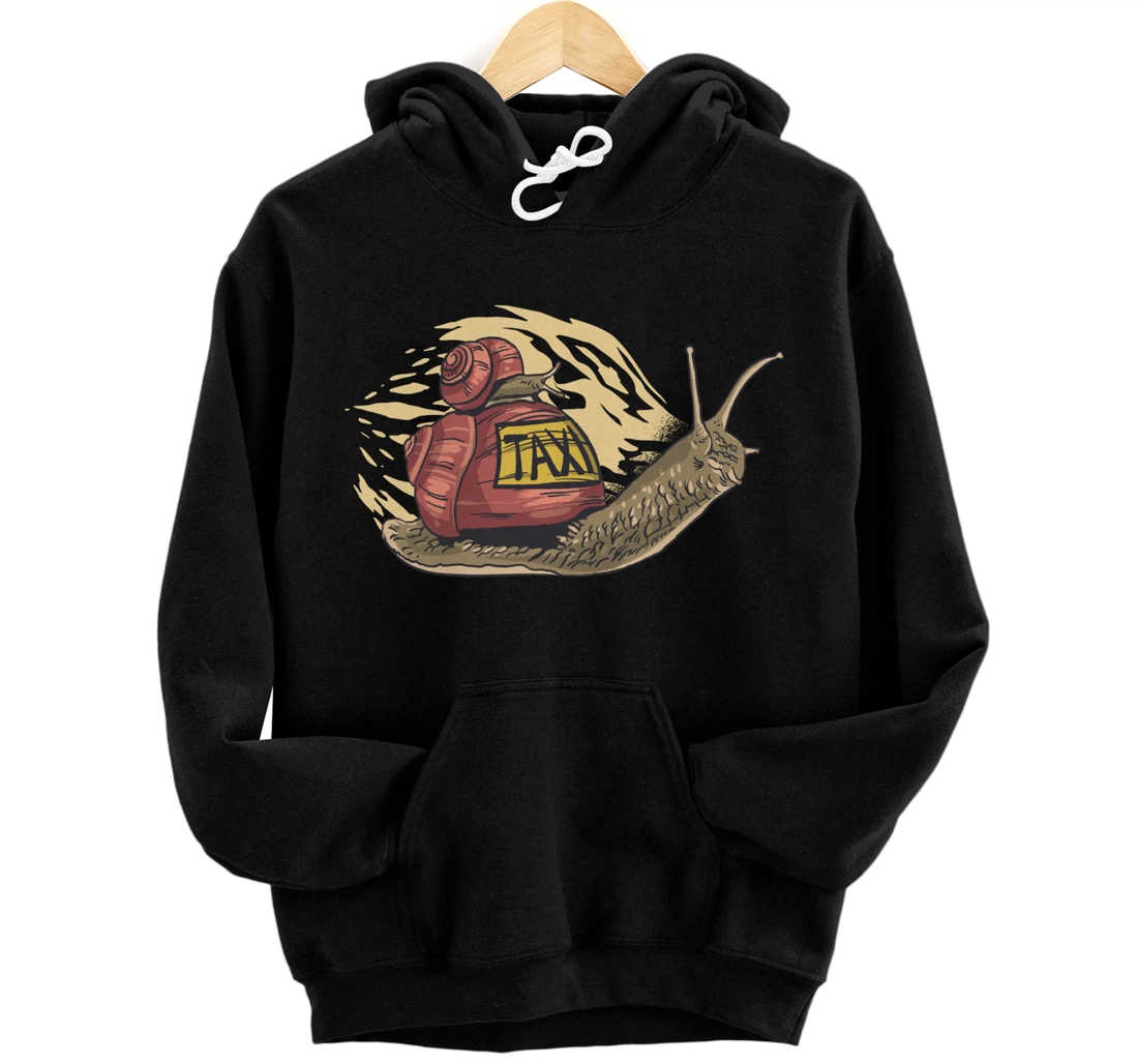 Personalized Snail Taxi Pullover Hoodie