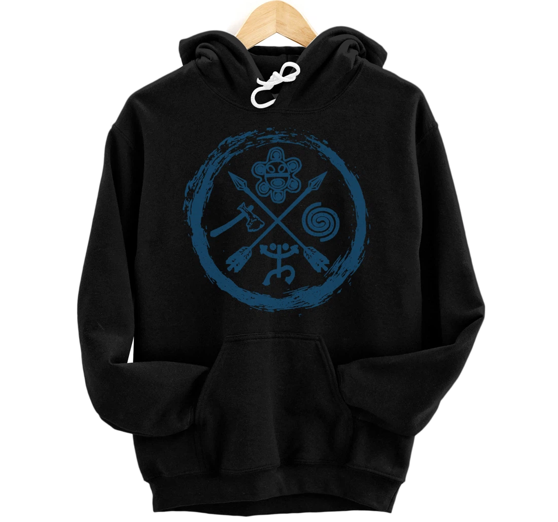 Personalized Taino Warrior Coqui Sun Puerto Rico Taina Boricua Boriken Pullover Hoodie