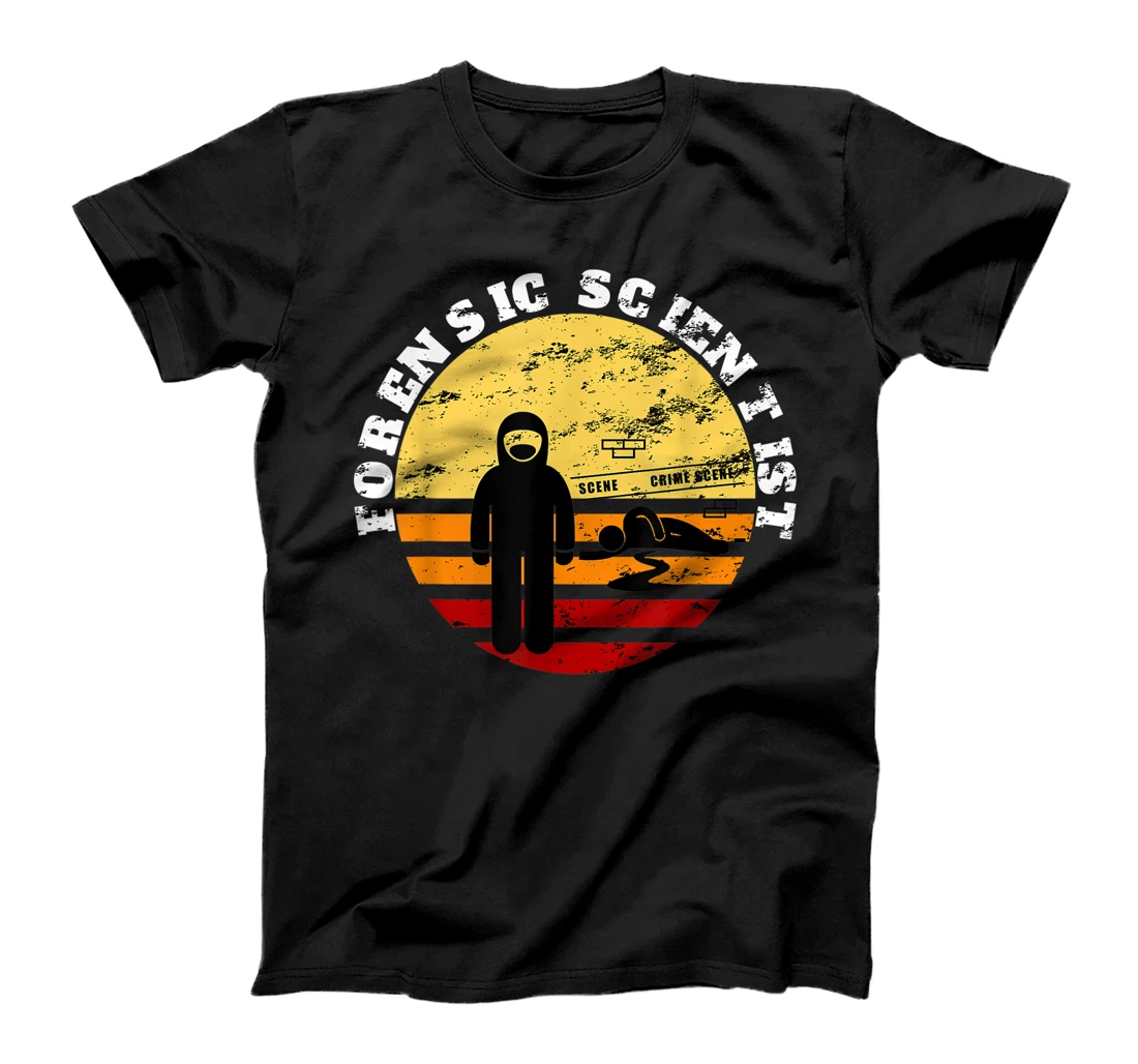 Forensic Scientist sunset crime investigation retro vintage T-Shirt, Women T-Shirt