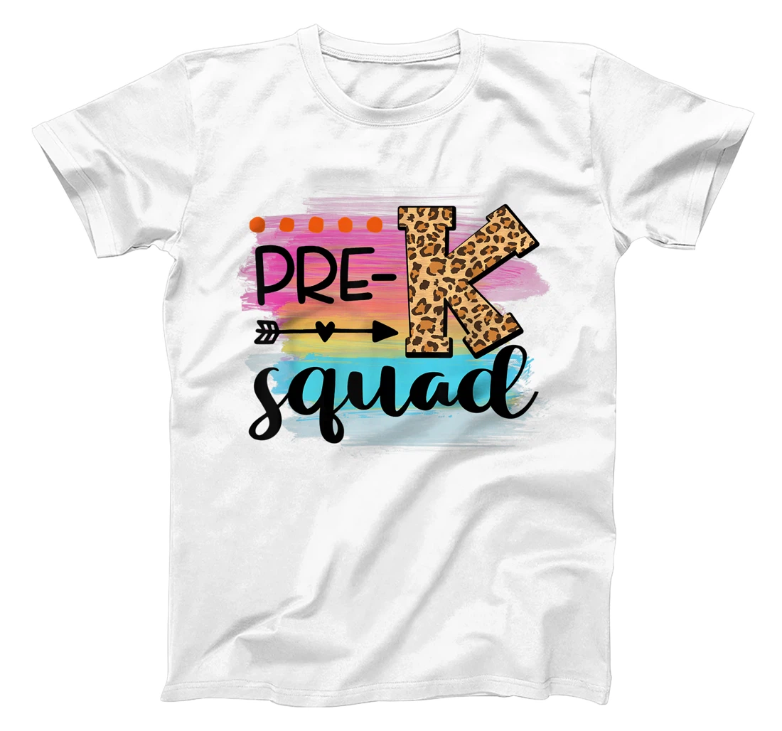 Preschool Color Teacher Team Pre-K Leopard Back To School T-Shirt, Kid T-Shirt and Women T-Shirt