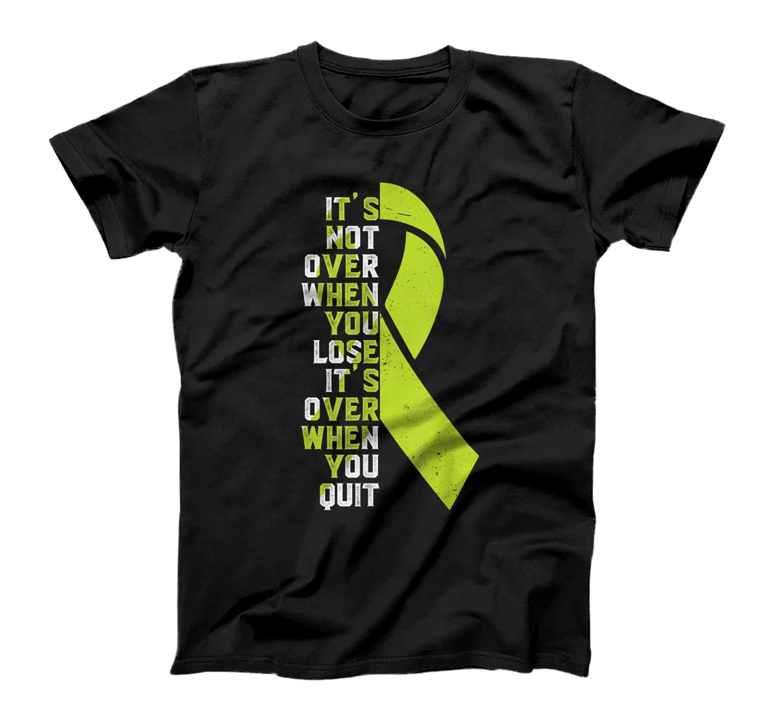 It's Not Over- Lymphoma Cancer Awareness Supporter Ribbon T-Shirt, Women T-Shirt