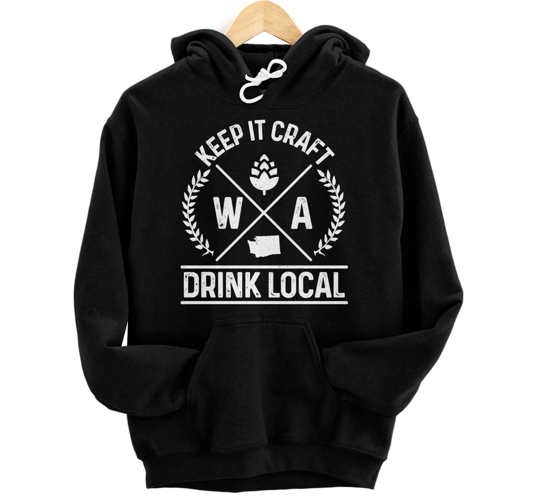 Personalized Washington Drink Local Brewery Brewmaster Craft Beer Brewer Pullover Hoodie
