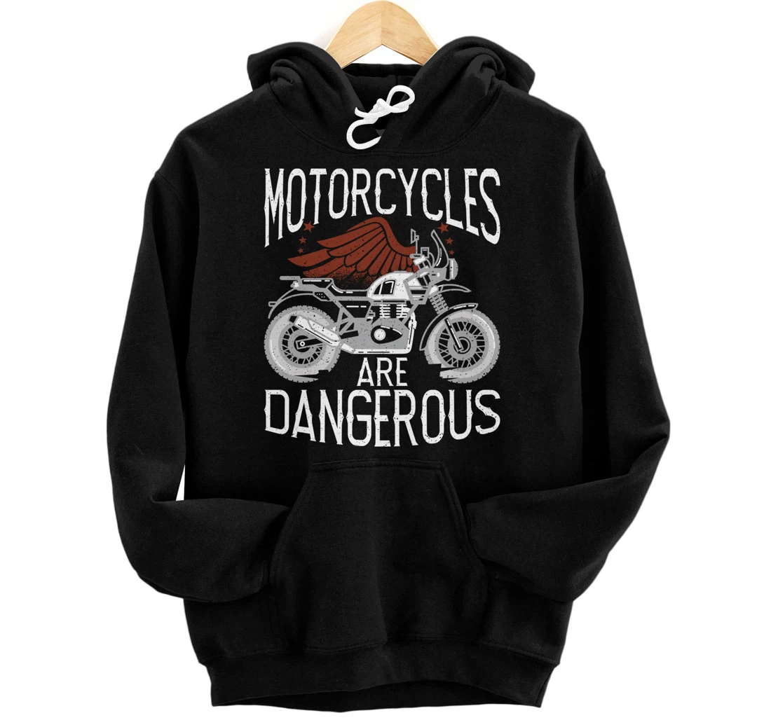 Personalized Motorcycles Are Dangerous - Motocross Rider Pullover Hoodie