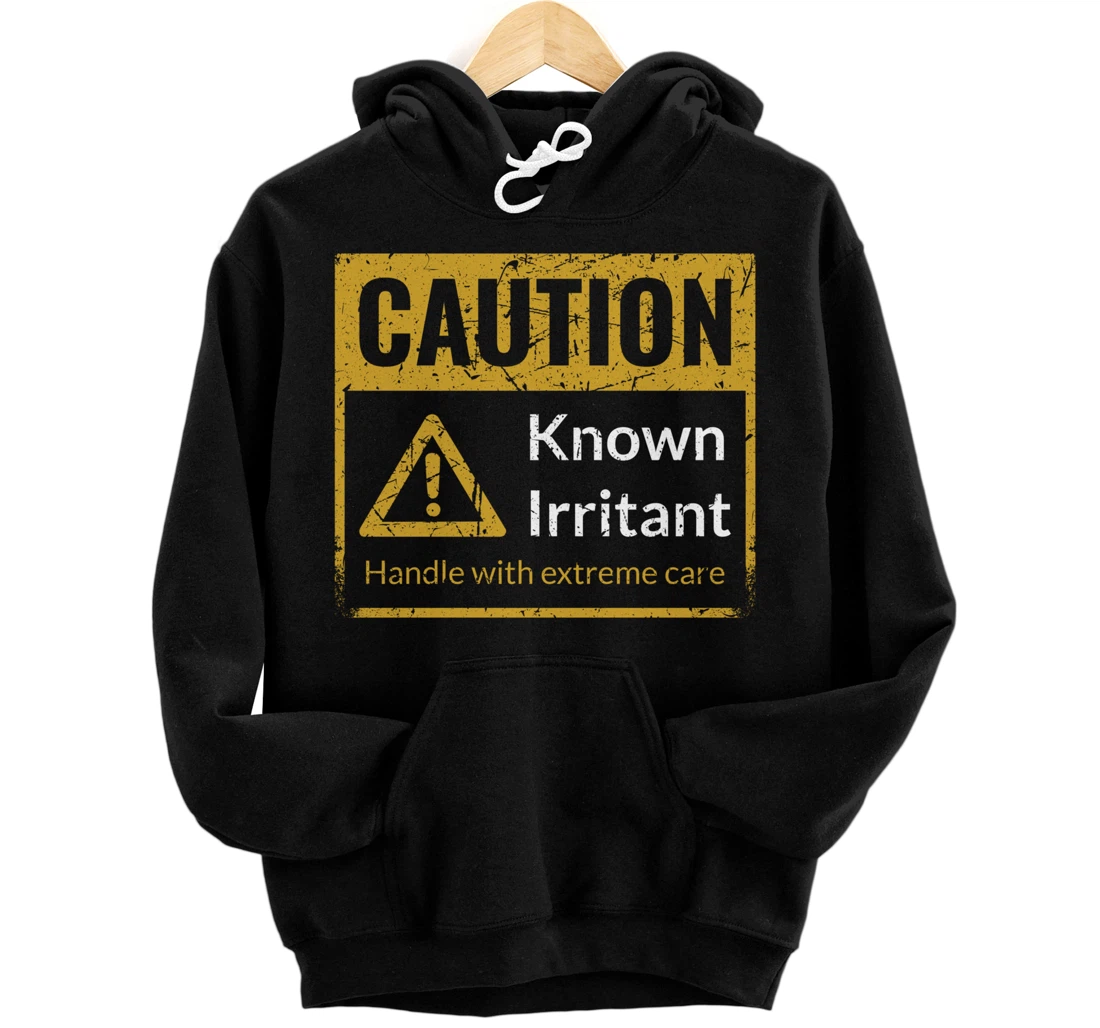 Personalized Caution - Handle with care - Funny chemical warning label Pullover Hoodie