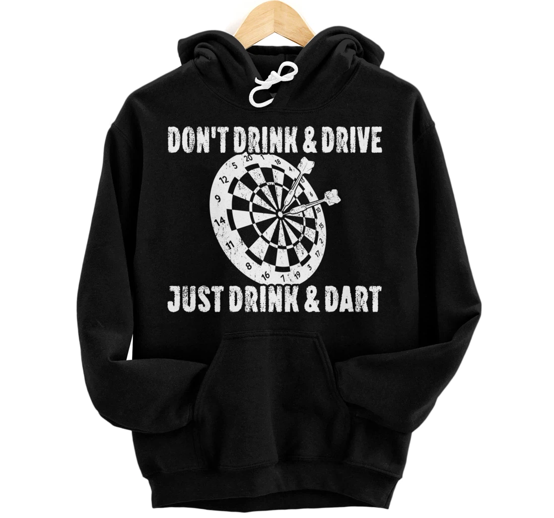 Personalized Don't Drink & Drive Just Drink & Dart Club Player Pullover Hoodie