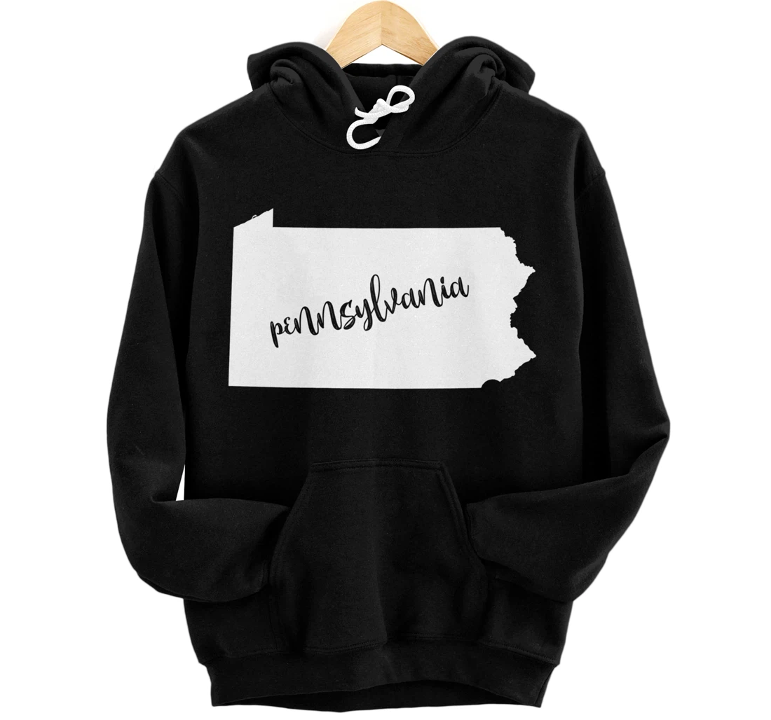 Personalized Pennsylvania Shirt Gift Women Men Roots State Map Home Love Pullover Hoodie