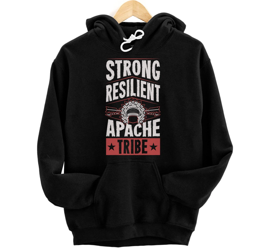 Personalized Strong Resilient Apache Tribe Pride Native Tribal Pattern Pullover Hoodie